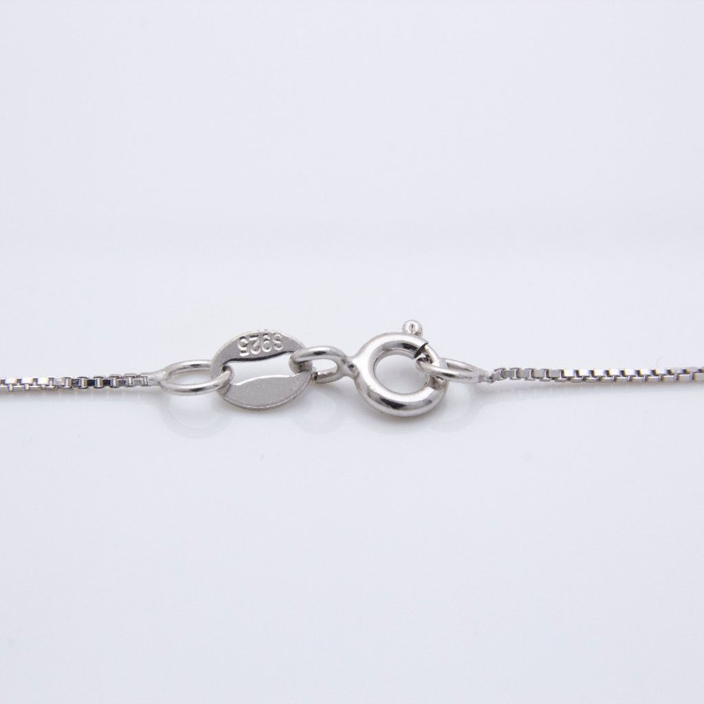Sterling Silver Garnet Necklace - Picture 3 of 3
